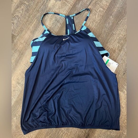 Nike Layered Tankini Top NESSE269-440- Size XL - Picture 3 of 8